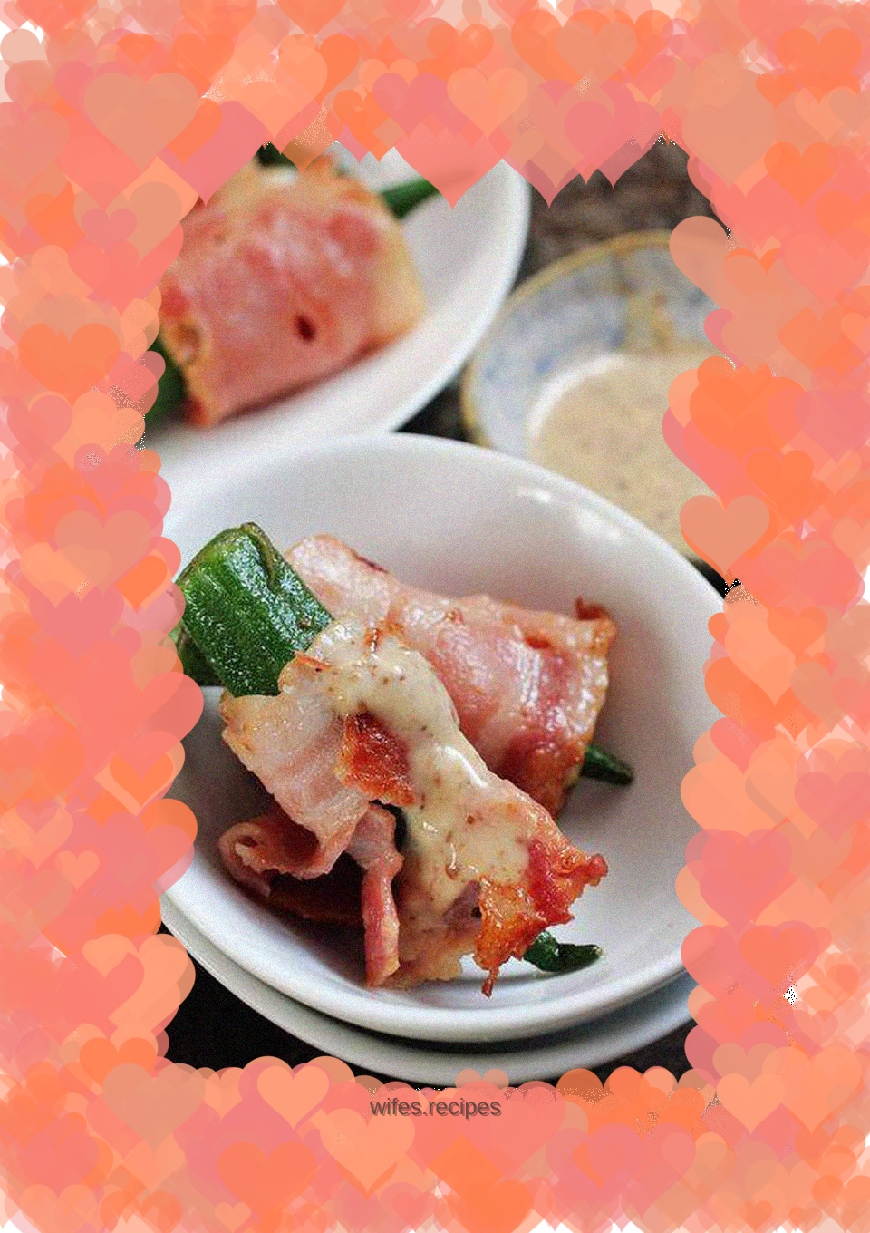 Fresh and delicious---okra bacon rolls