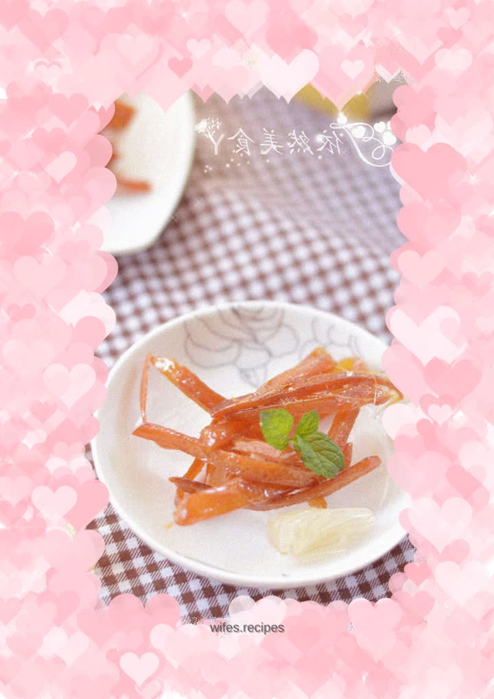 【Honey Pomelo Peel Candy】---An anti-infectious recipe that can pull out silk threads