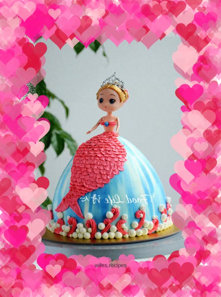 【Mermaid Barbie Cake】