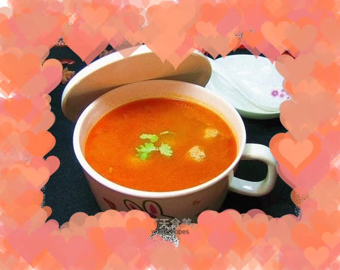 Tomato meatball soup