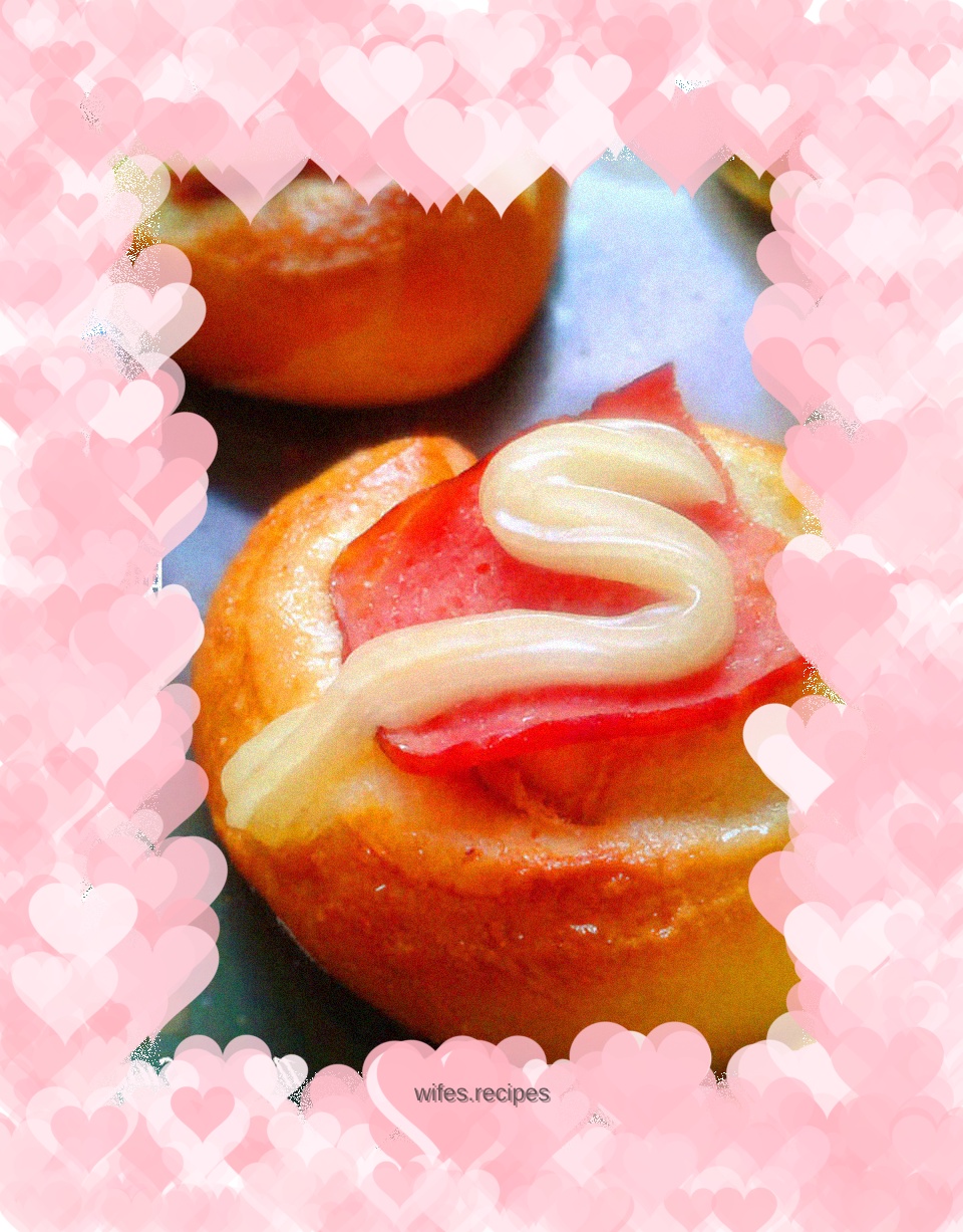 Pork floss and ham bread