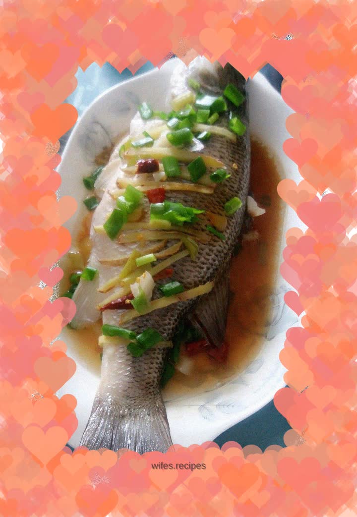 Steamed seabass