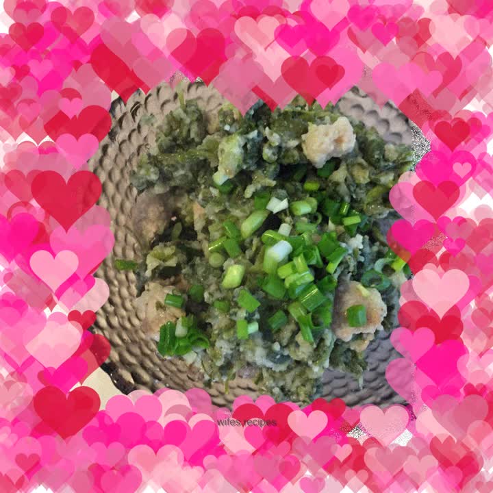 Steamed mustard greens