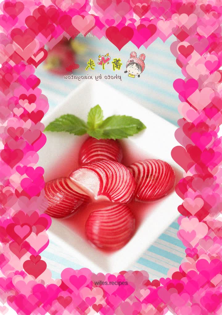 Sweet and sour cherry radish