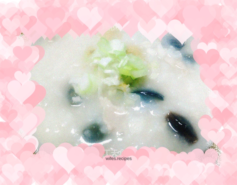 Preserved egg and lean meat porridge