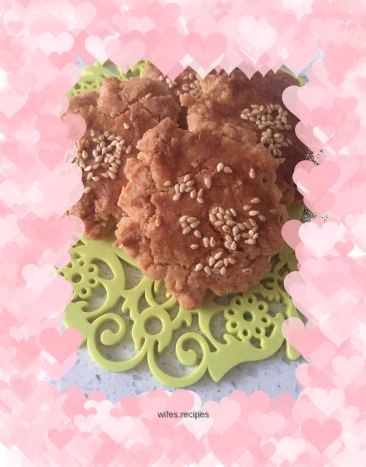 Sesame and peach cake