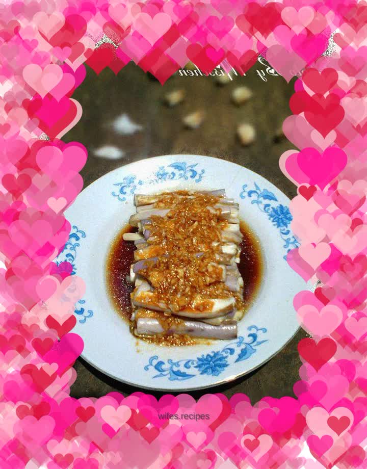 Eggplant with garlic paste