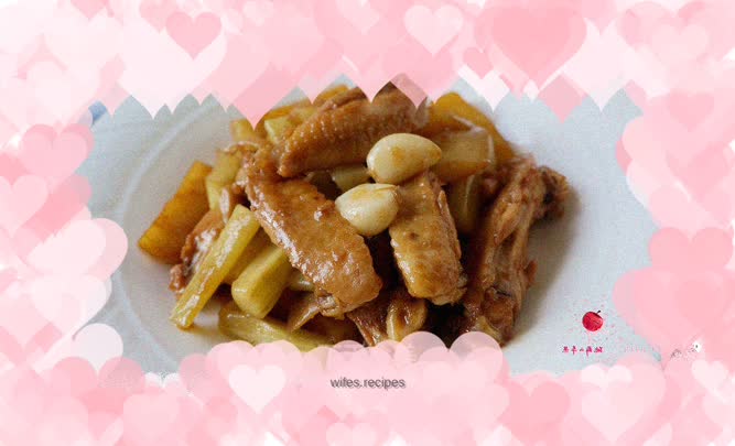 Braised Chicken Wings, Potato Bamboo Shoots