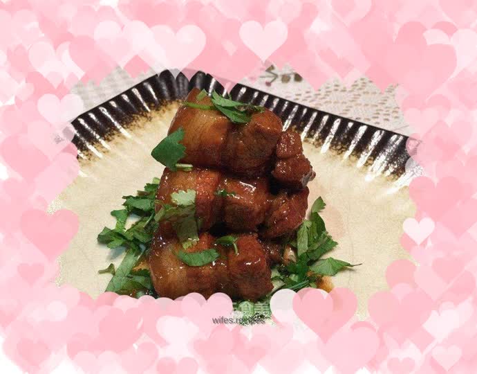 No meat, no joy----braised pork served with dignity