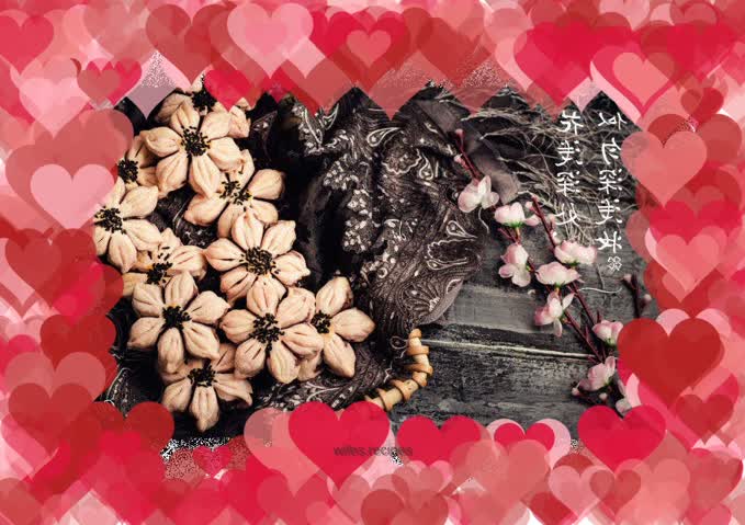 【Peach Blossom Crisp】Flowers blooming in the oven~