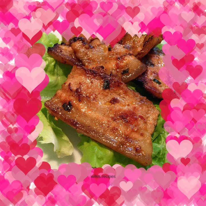 Pan-fried pork belly