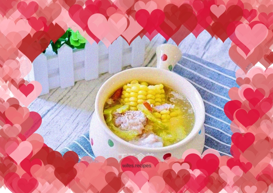 Corn, Bitter Melon and Pork Ribs Soup