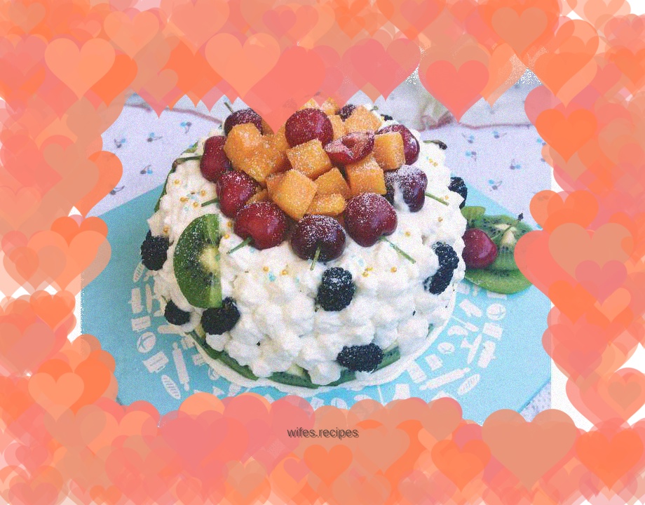 Fresh Fruit Dome Cake