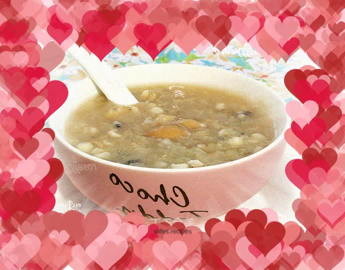 Barley and glutinous rice porridge