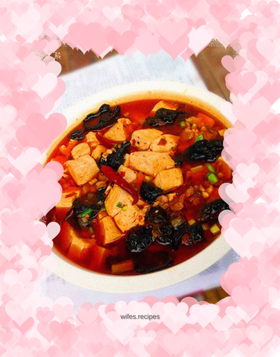 "Homemade Mapo Tofu"