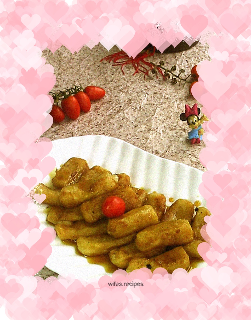 Egg puff glutinous rice cake