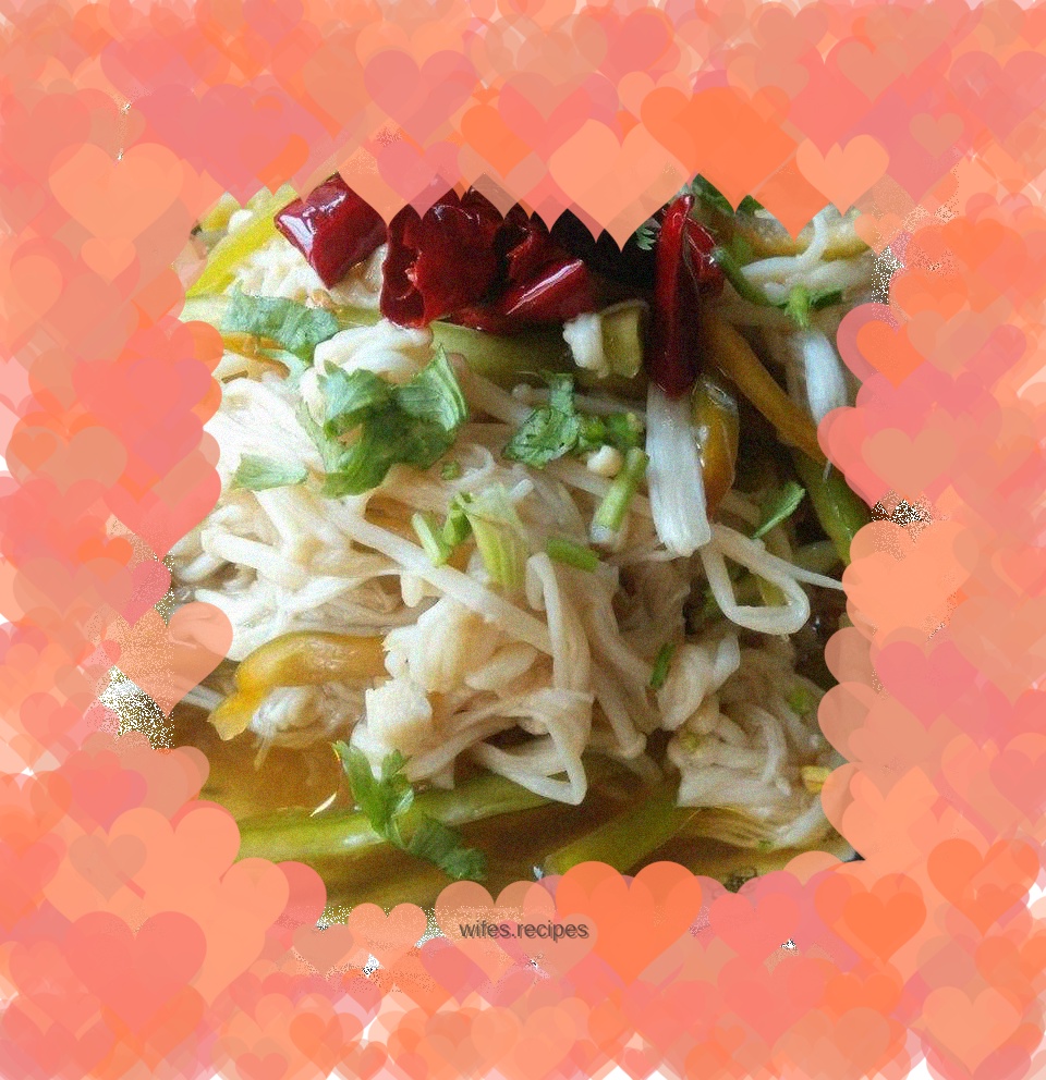 Cold Enoki Mushrooms