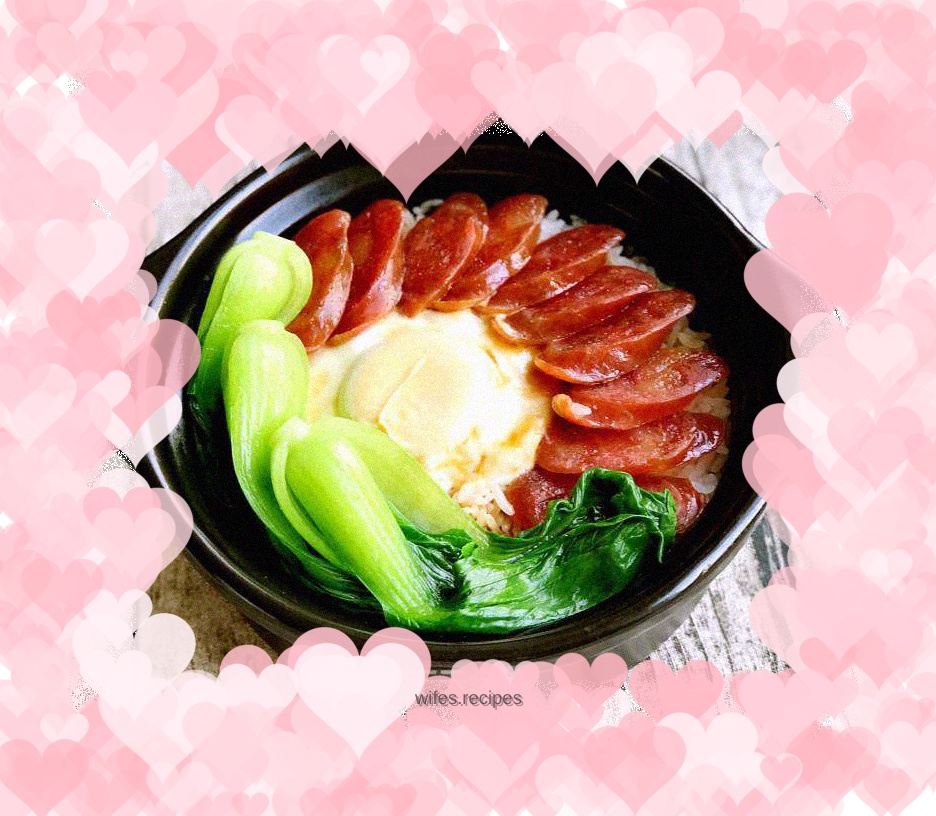 Cantonese Style Sausage Claypot Rice