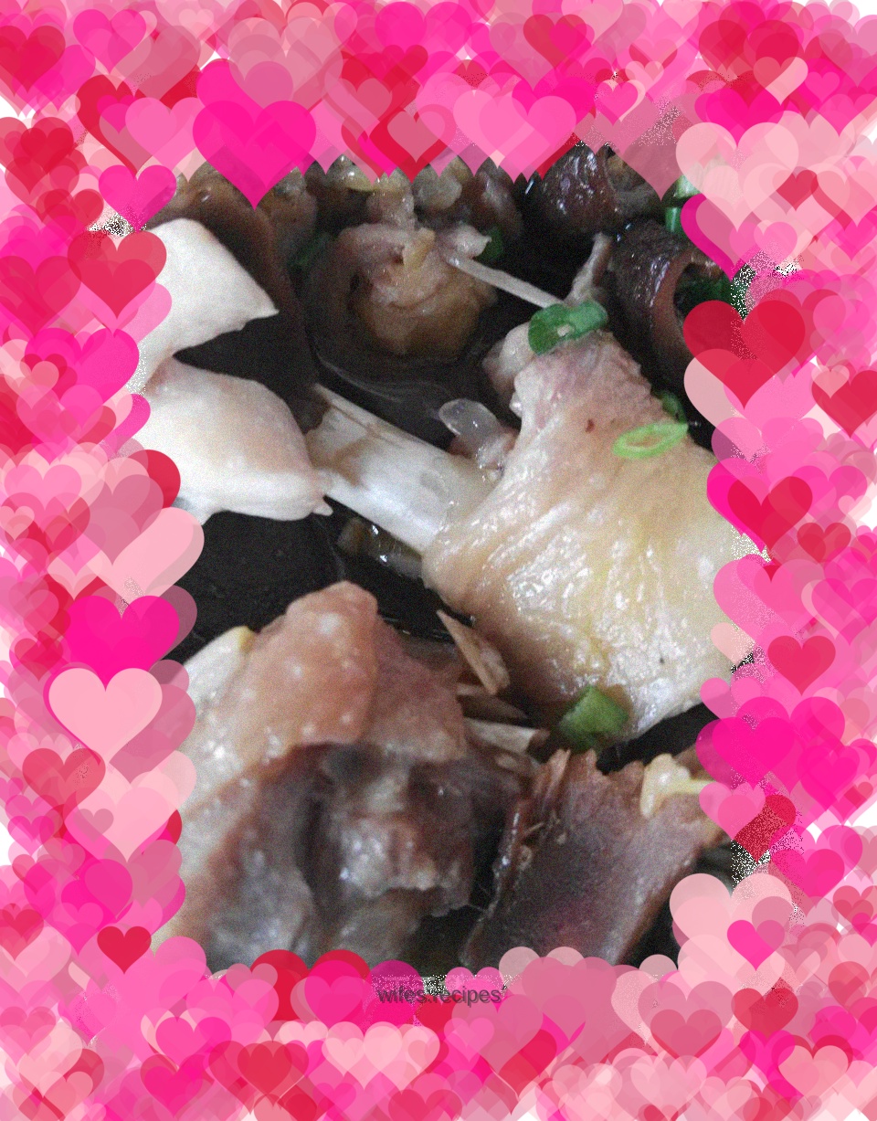 Steamed Chicken with Mushrooms