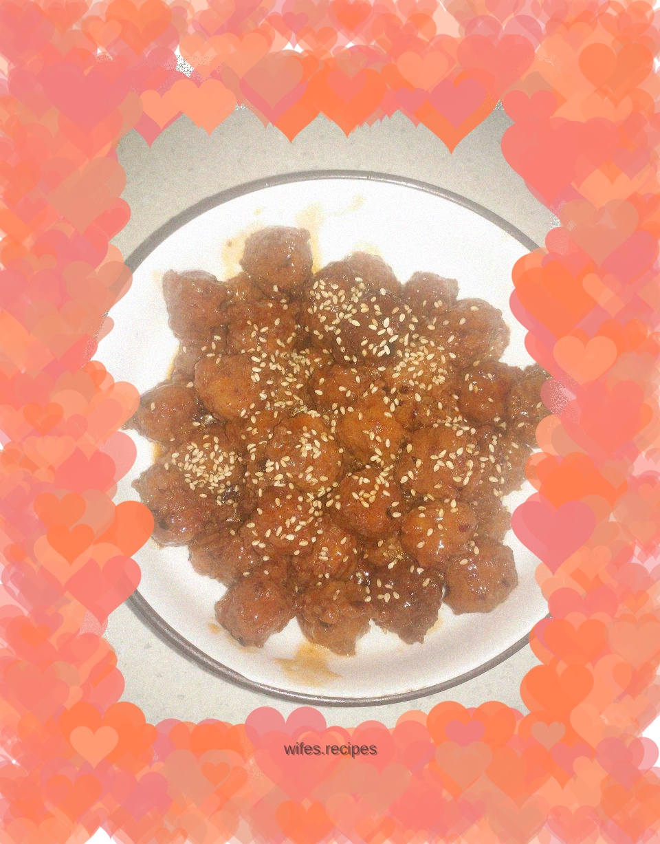 Sweet and sour meatballs