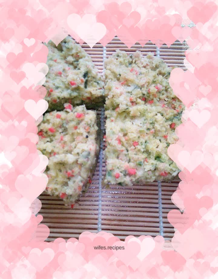 Colorful vegetable steamed cakes