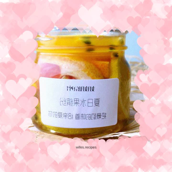 Colorful honey and fruits will entertain you all summer