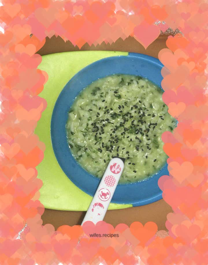 Scallop and iced vegetable porridge