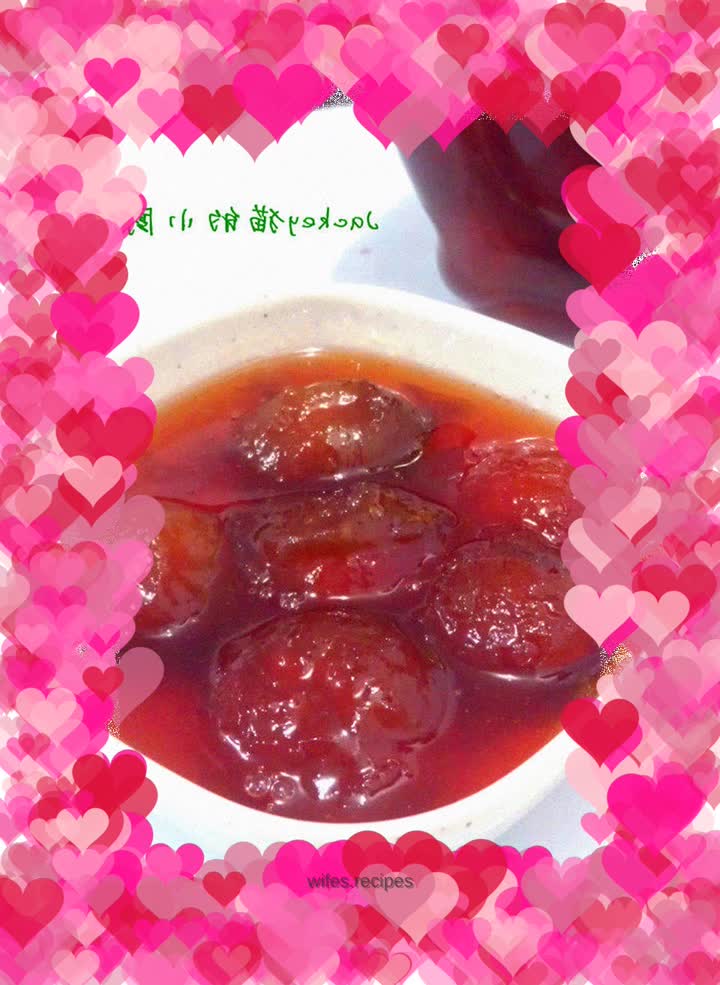 Ice flower sour plum sauce