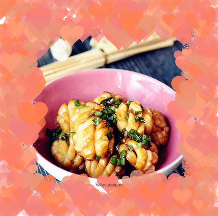 Abalone with scallion oil