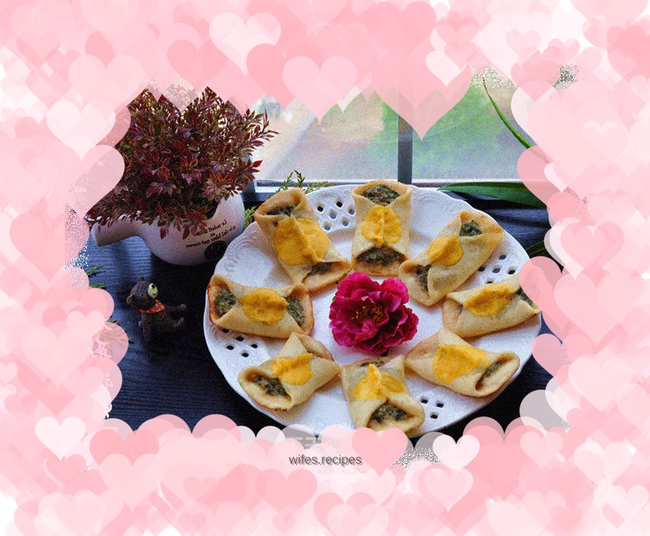 Entering spring and recalling mother’s taste – two-color shepherd’s purse pot stickers