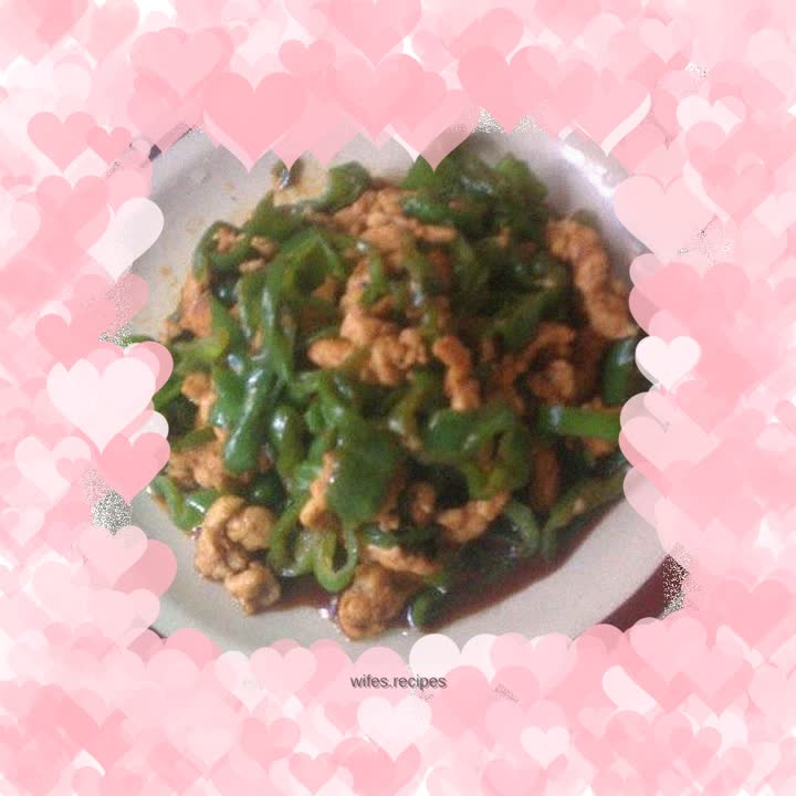 Stir-fried shredded pork with green pepper