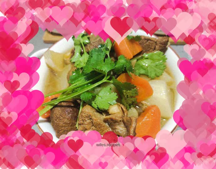 Rice cooker delicacies-lamb stewed with radish