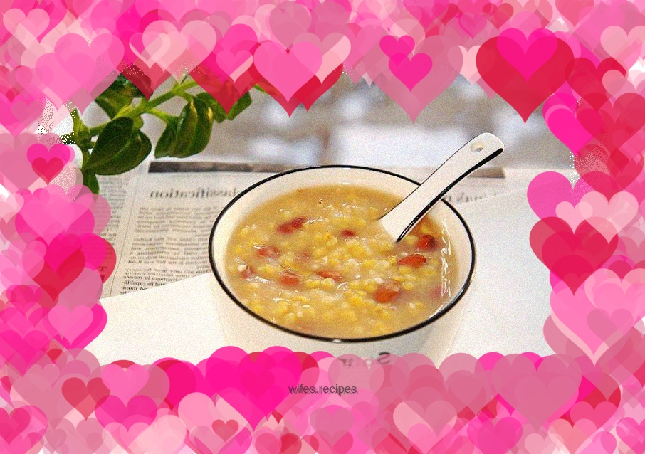 Kidney bean and small ballast porridge