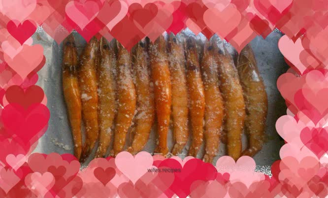 Fresh taste - salt-baked shrimp