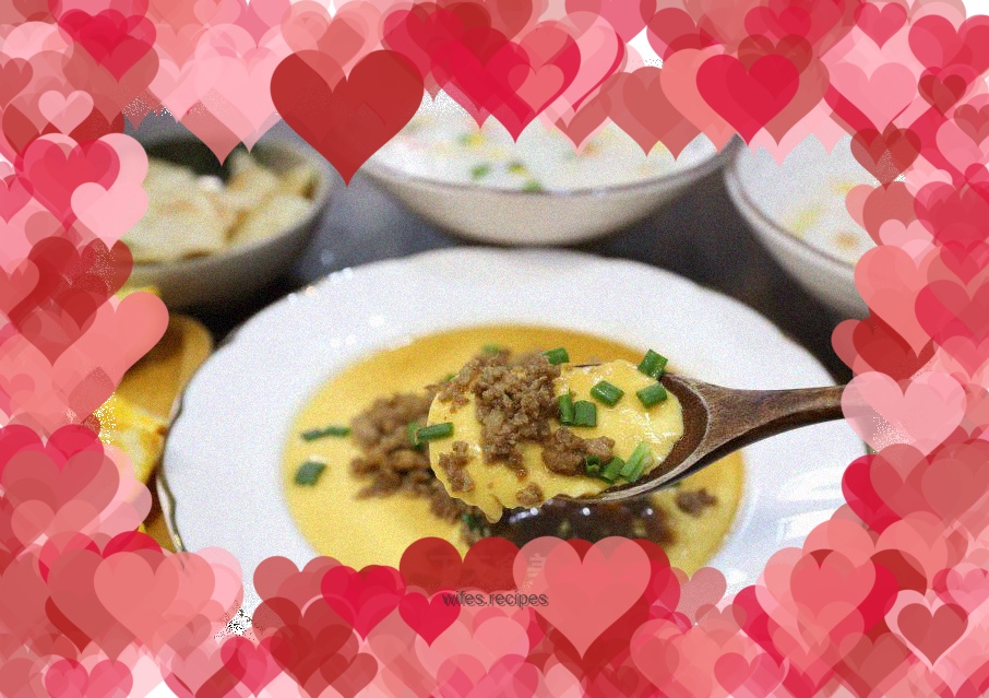 Steamed Egg with Meat