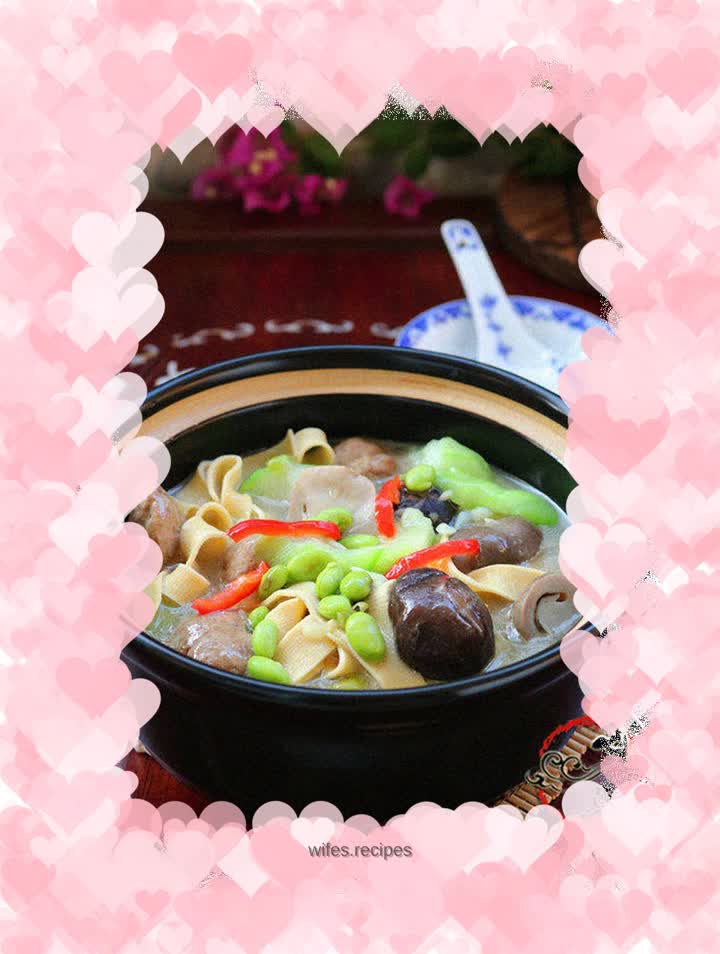 Beef Balls and Vegetables Hot Pot