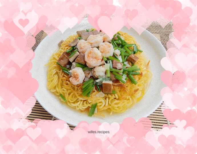 Shrimps yellow on both sides