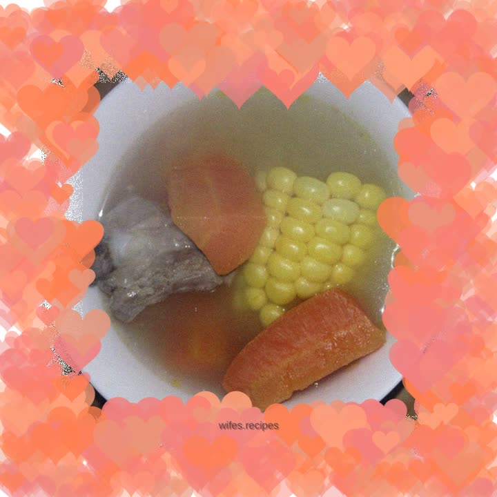 Carrot, Corn and Pork Ribs Soup