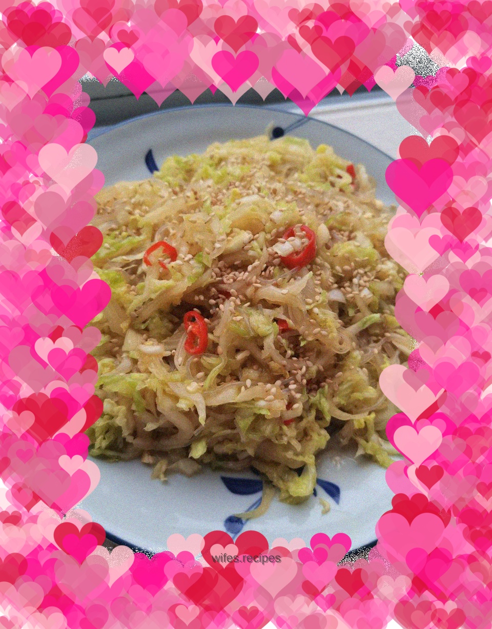 Cold cabbage vermicelli