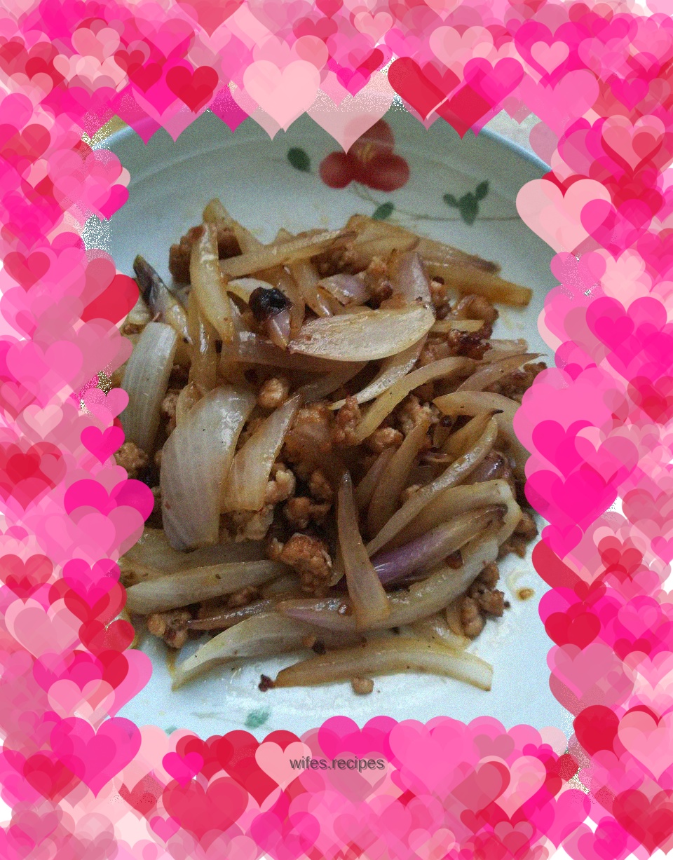 Stir-fried skin sprouts with minced meat