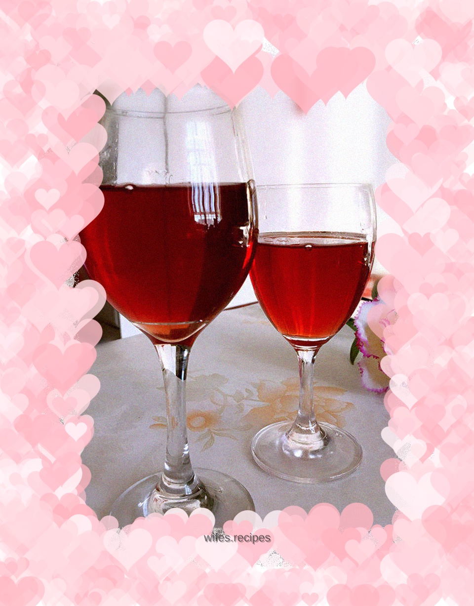 Home-brewed red wine