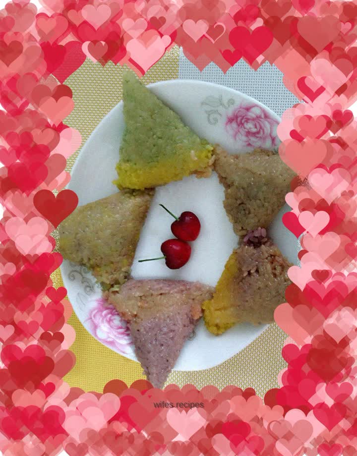 Colorful rice dumplings