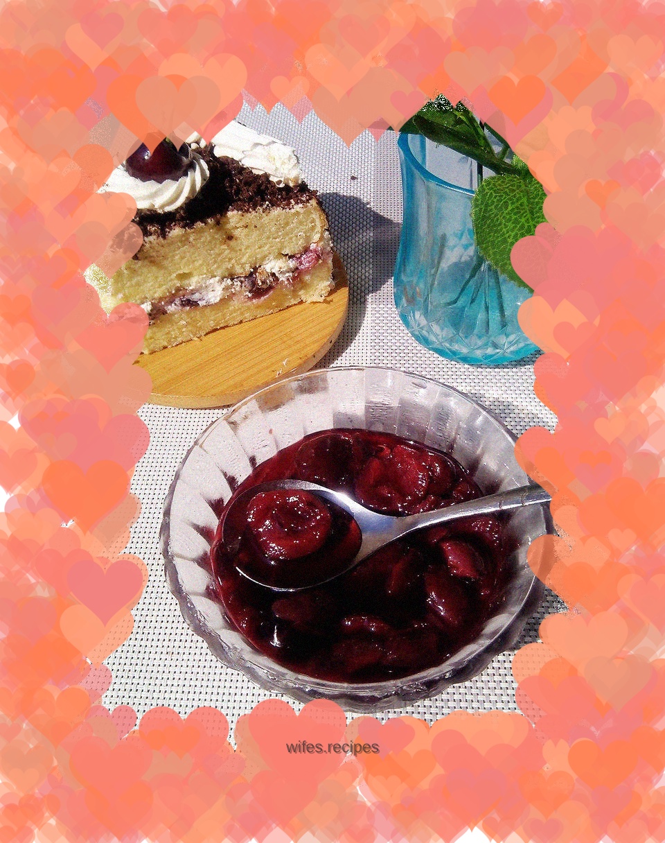 Lemon Marinated Cherries