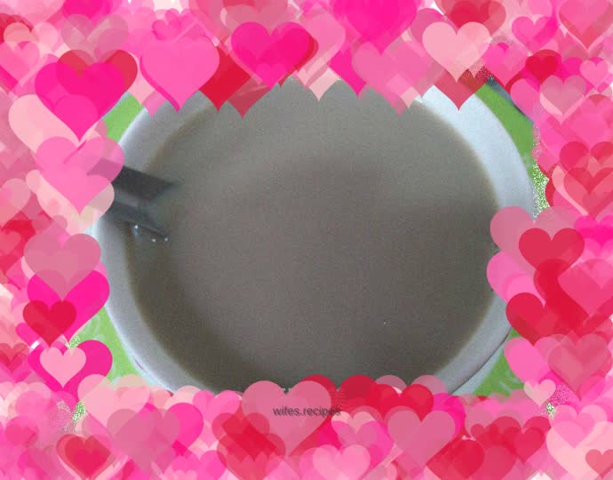 Three-color bean milk