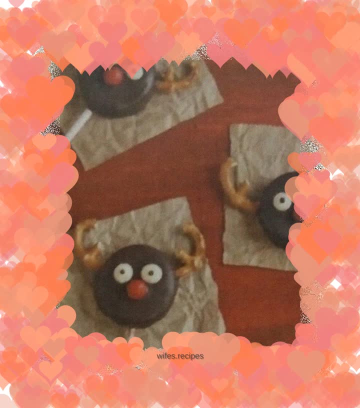 Deer Head Chocolate Cookies