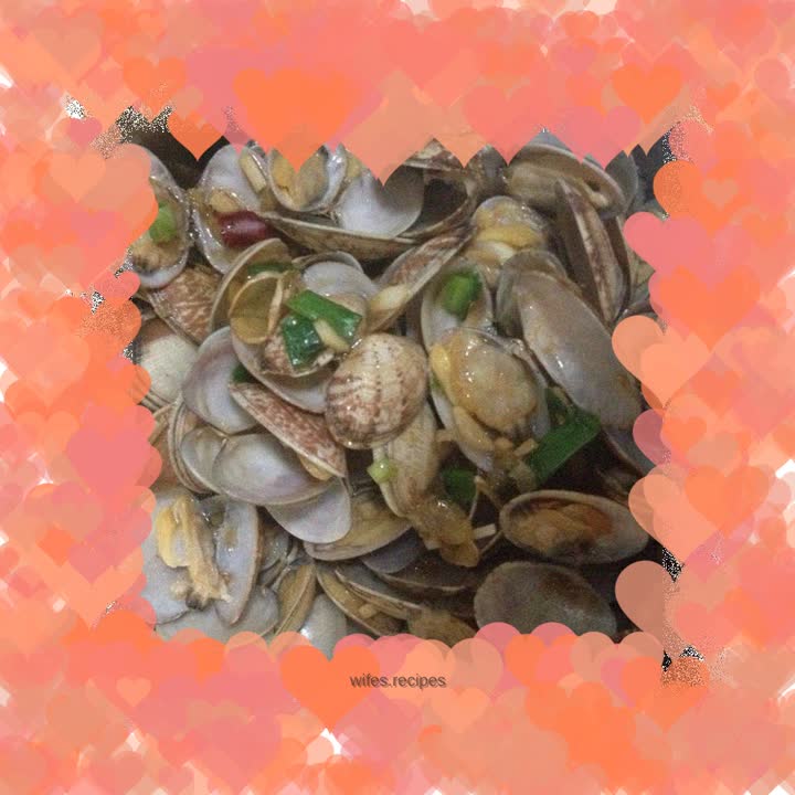 Clam with scallion oil