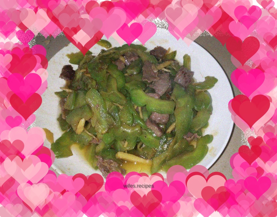 Stir-fried beef with bitter melon