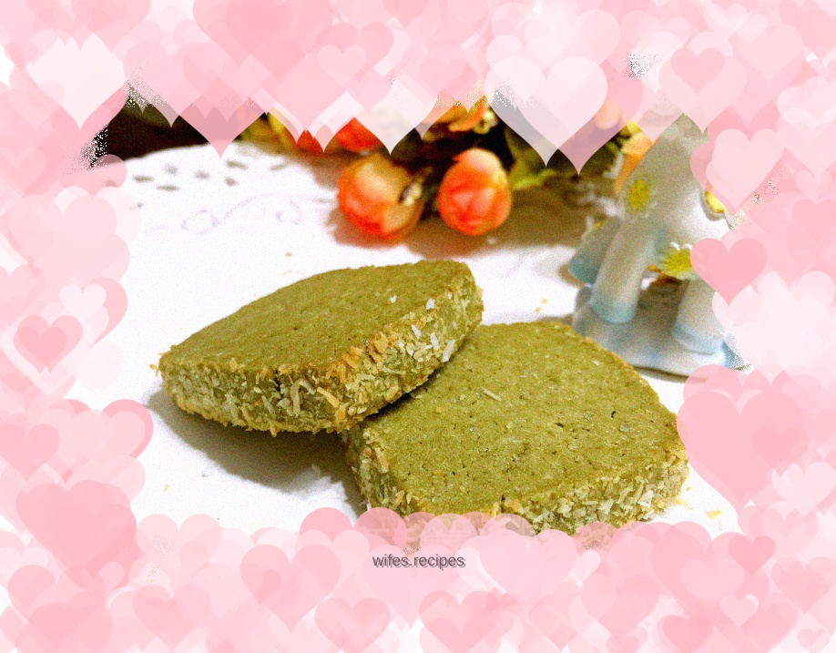 Coconut Matcha Handmade Biscuits