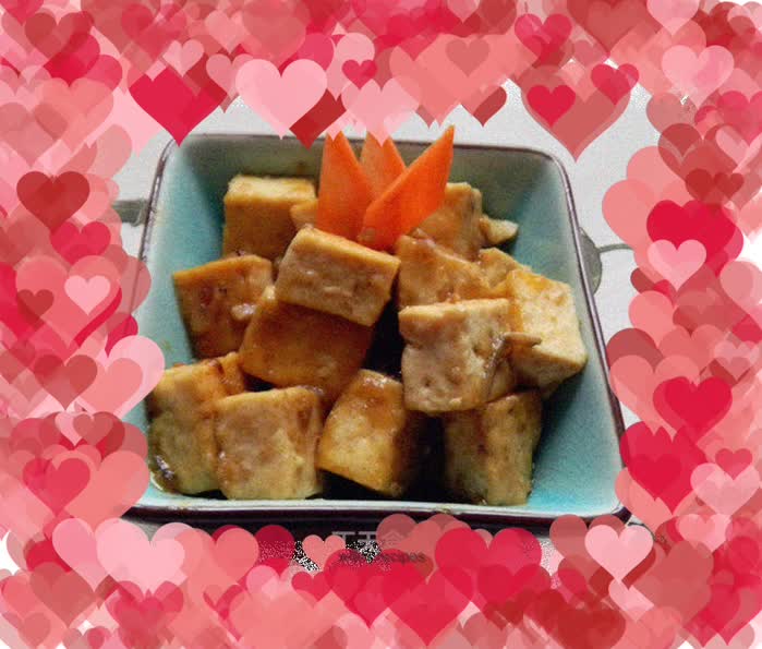 Braised tofu with shrimp paste