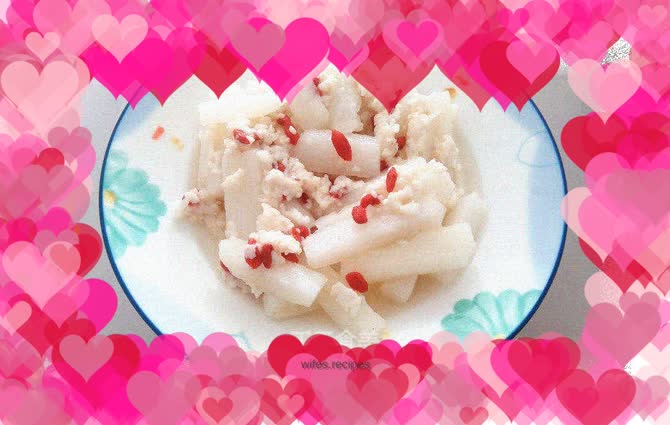 Drunk yam with glutinous rice wine